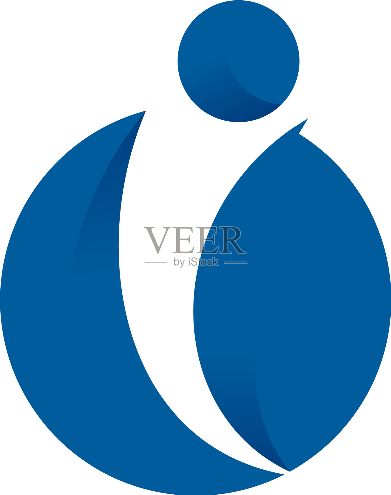 人字母I标志图标设计设计元素图片