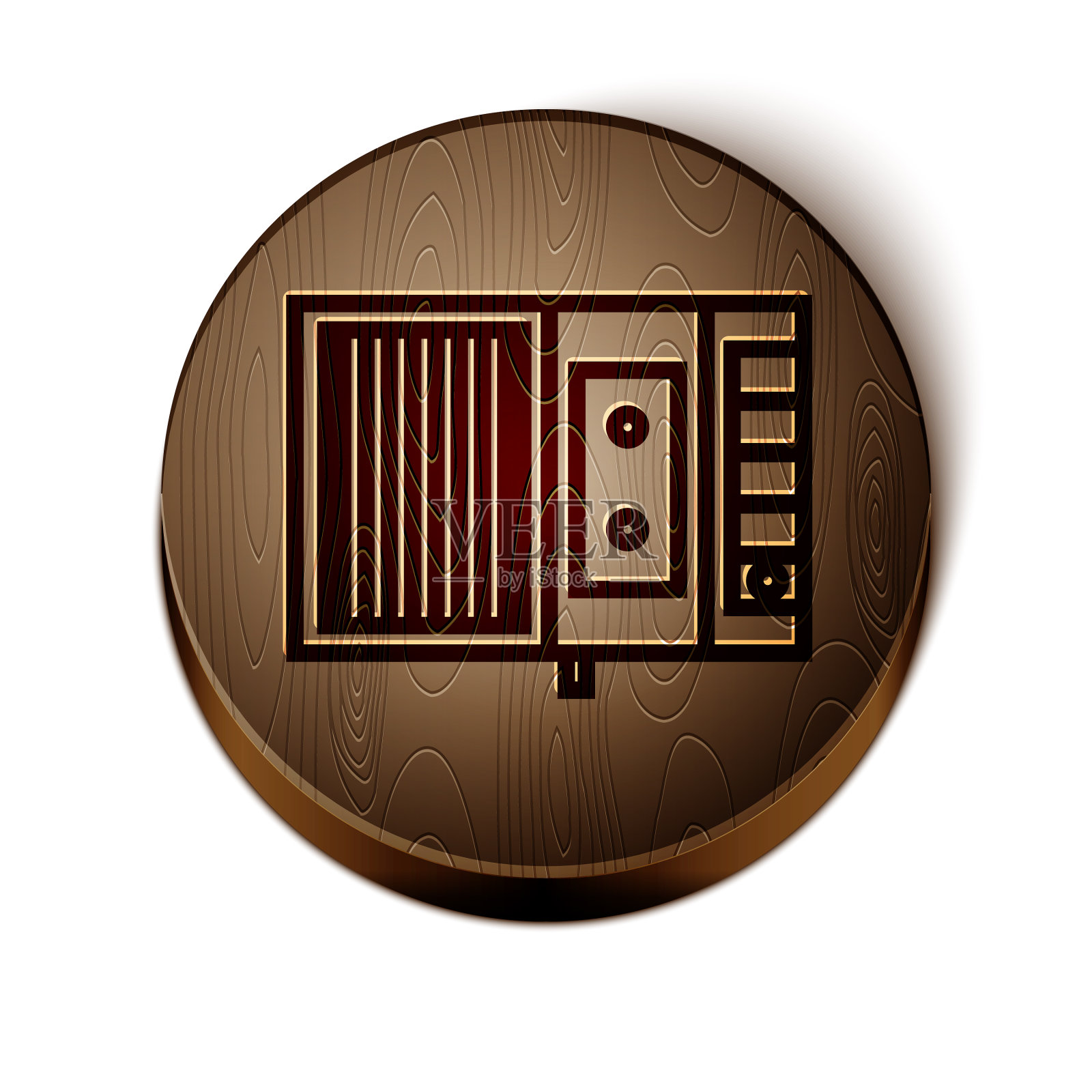 布朗线音乐磁带播放器图标隔离图标素材