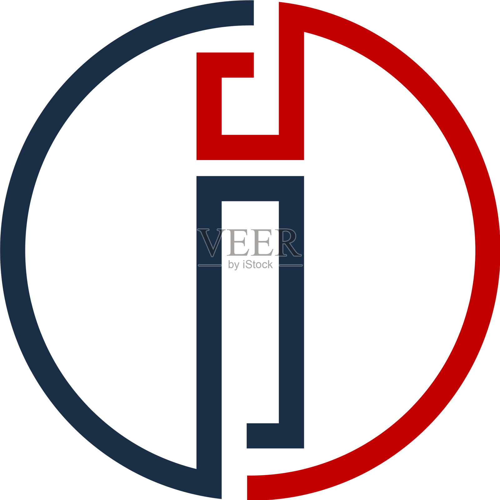 剪辑字母I标志图标设计图标素材