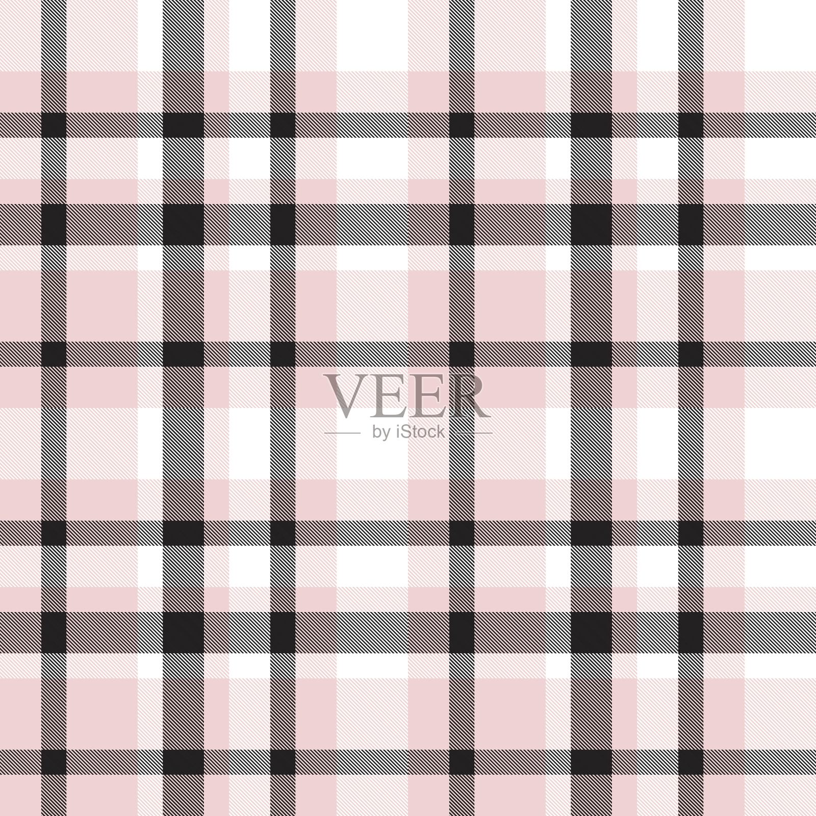 粉红色格子呢格子无缝图案插画图片素材