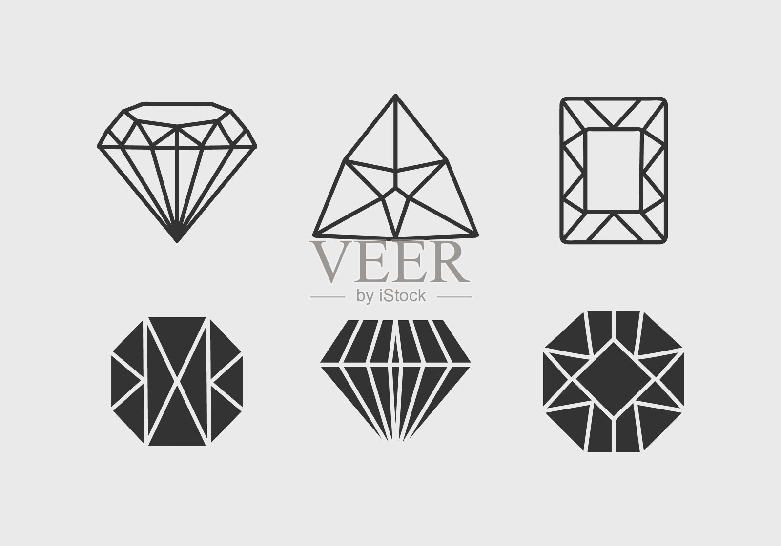 钻石、珠宝的礼物。插画图片素材