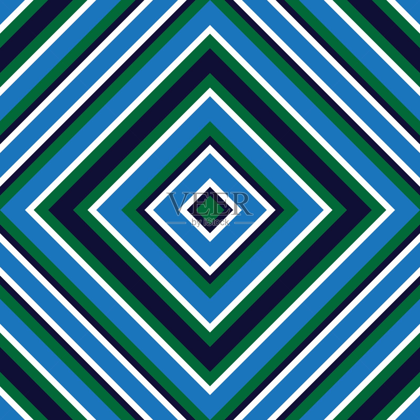 蓝色菱形条纹无缝图案背景插画图片素材