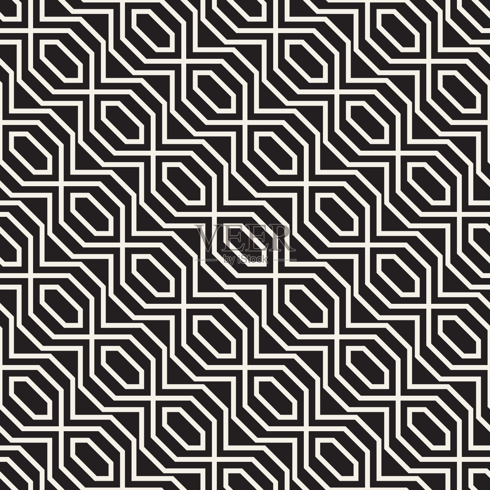 向量无缝模式。现代时尚的抽象质感。重复的几何瓷砖插画图片素材