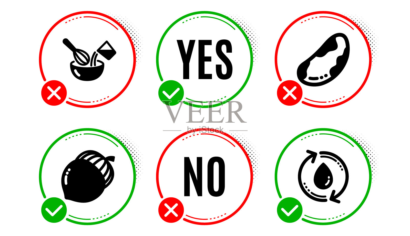 巴西坚果橡子和烹饪搅拌器图标集图标素材