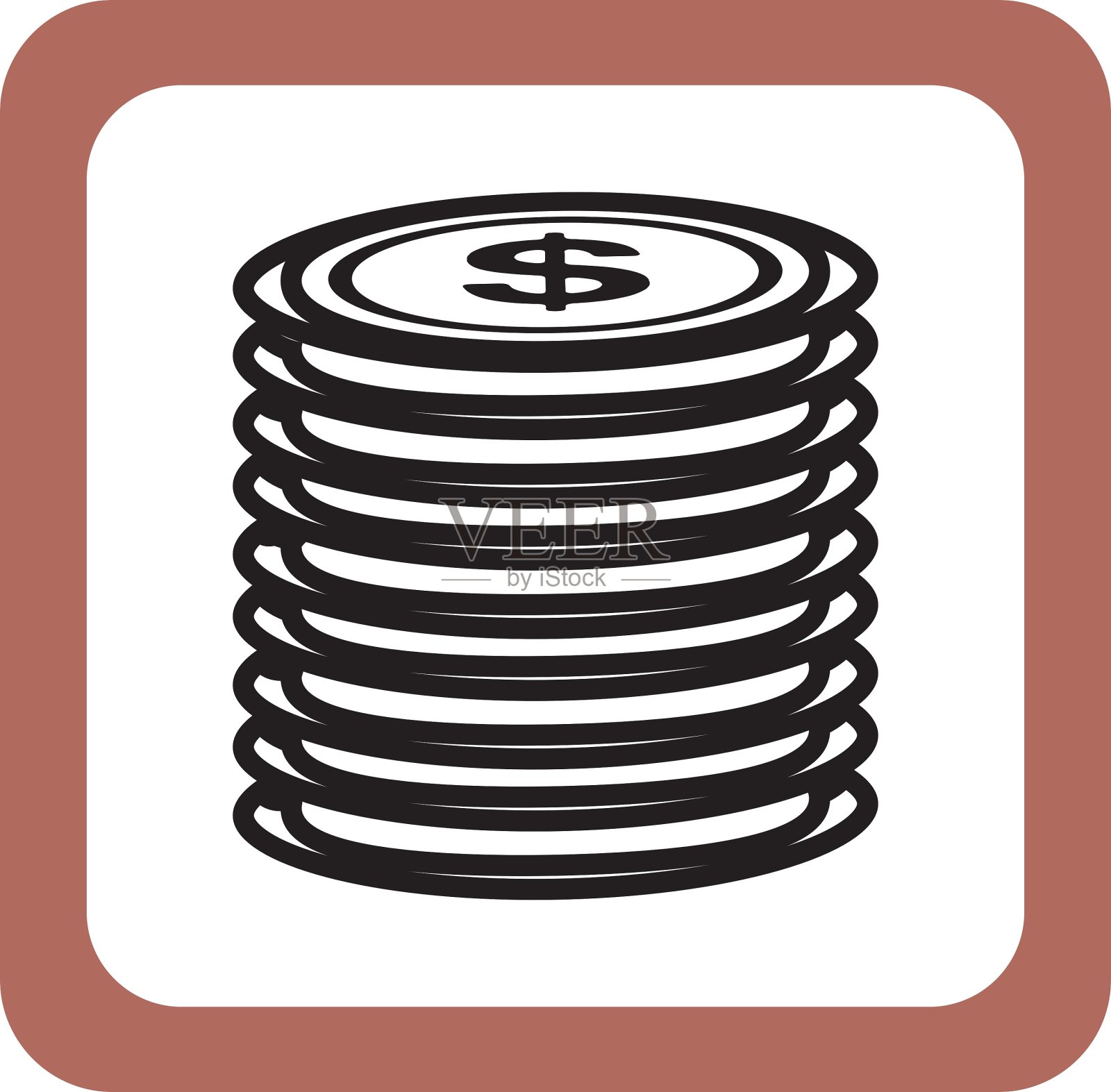 钱币孤立图标图标素材