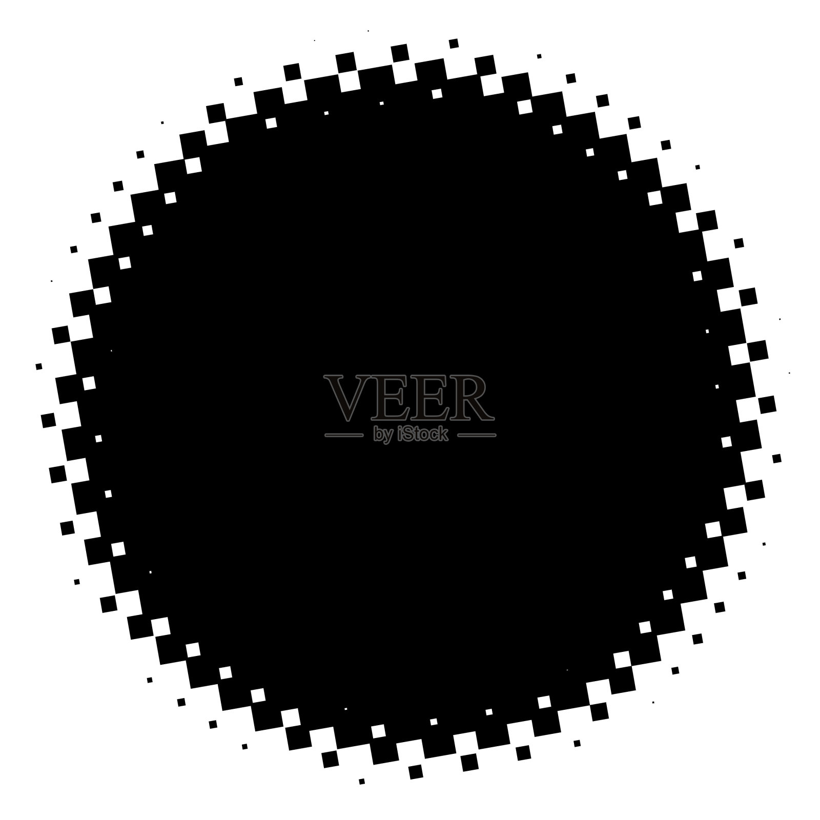 半色调元素抽象几何图形用插画图片素材