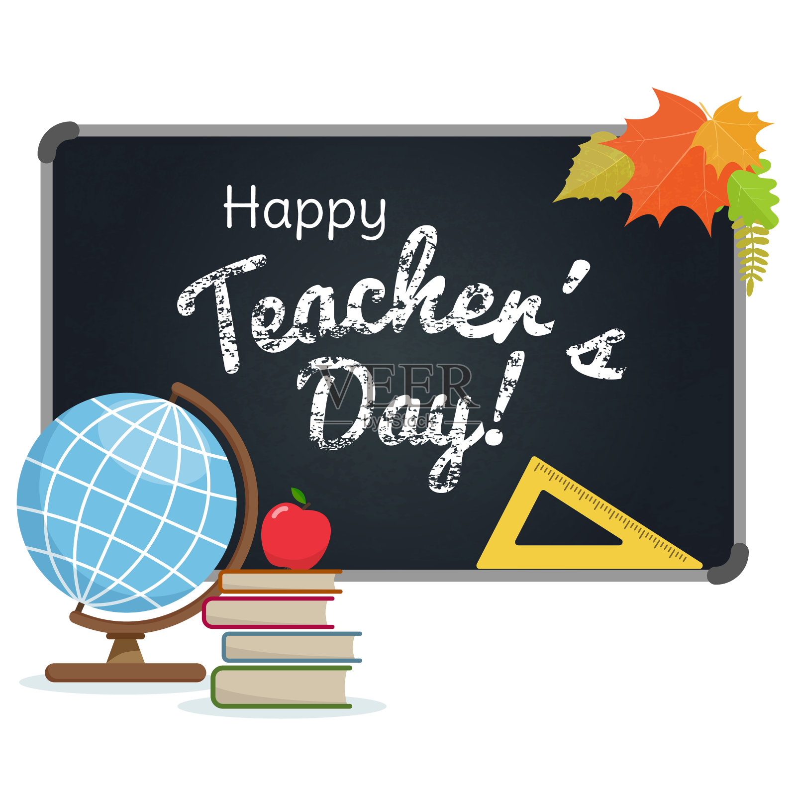 祝教师节快乐设计元素图片