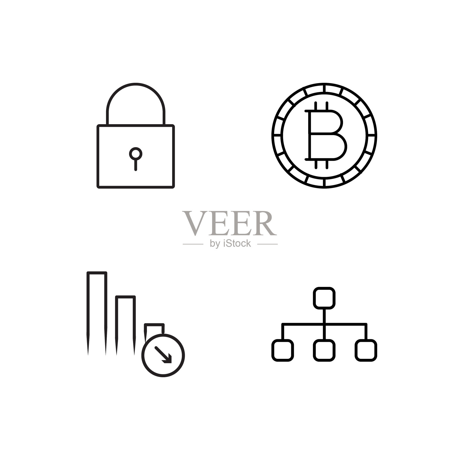 业务简单概述图标集图标素材