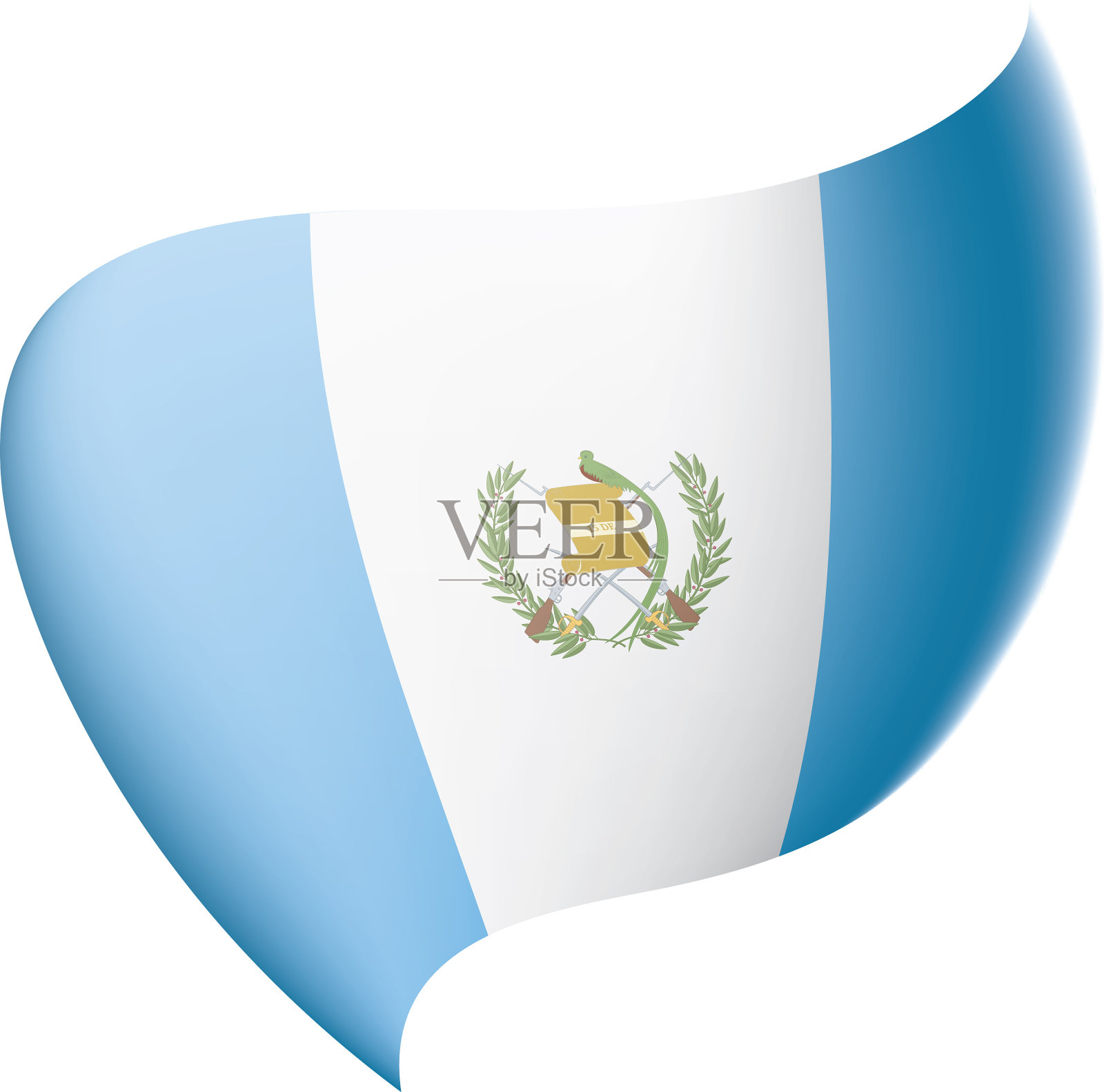 危地马拉的旗帜设计元素图片