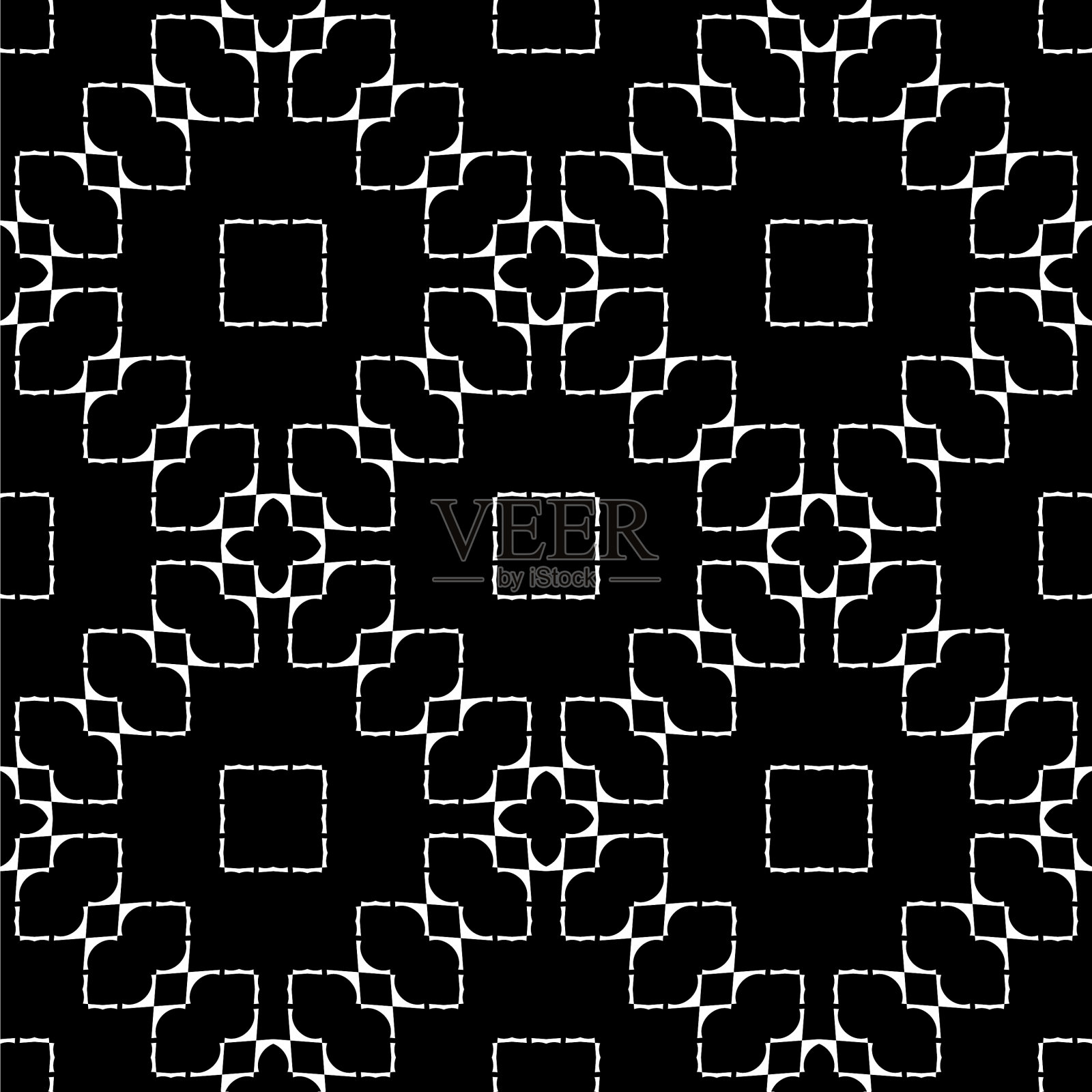 设计无缝单色网格图案插画图片素材