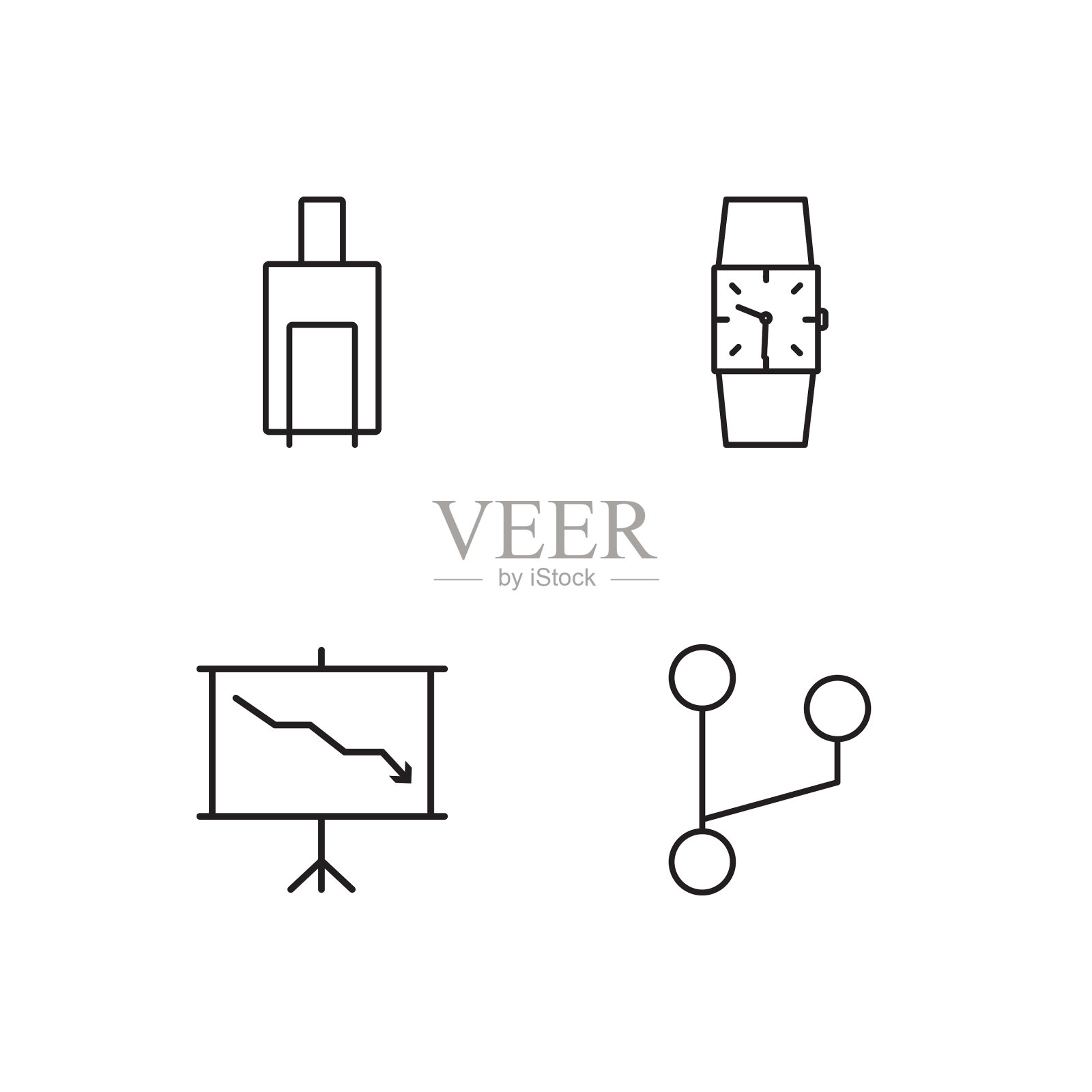 业务简单概述图标集图标素材