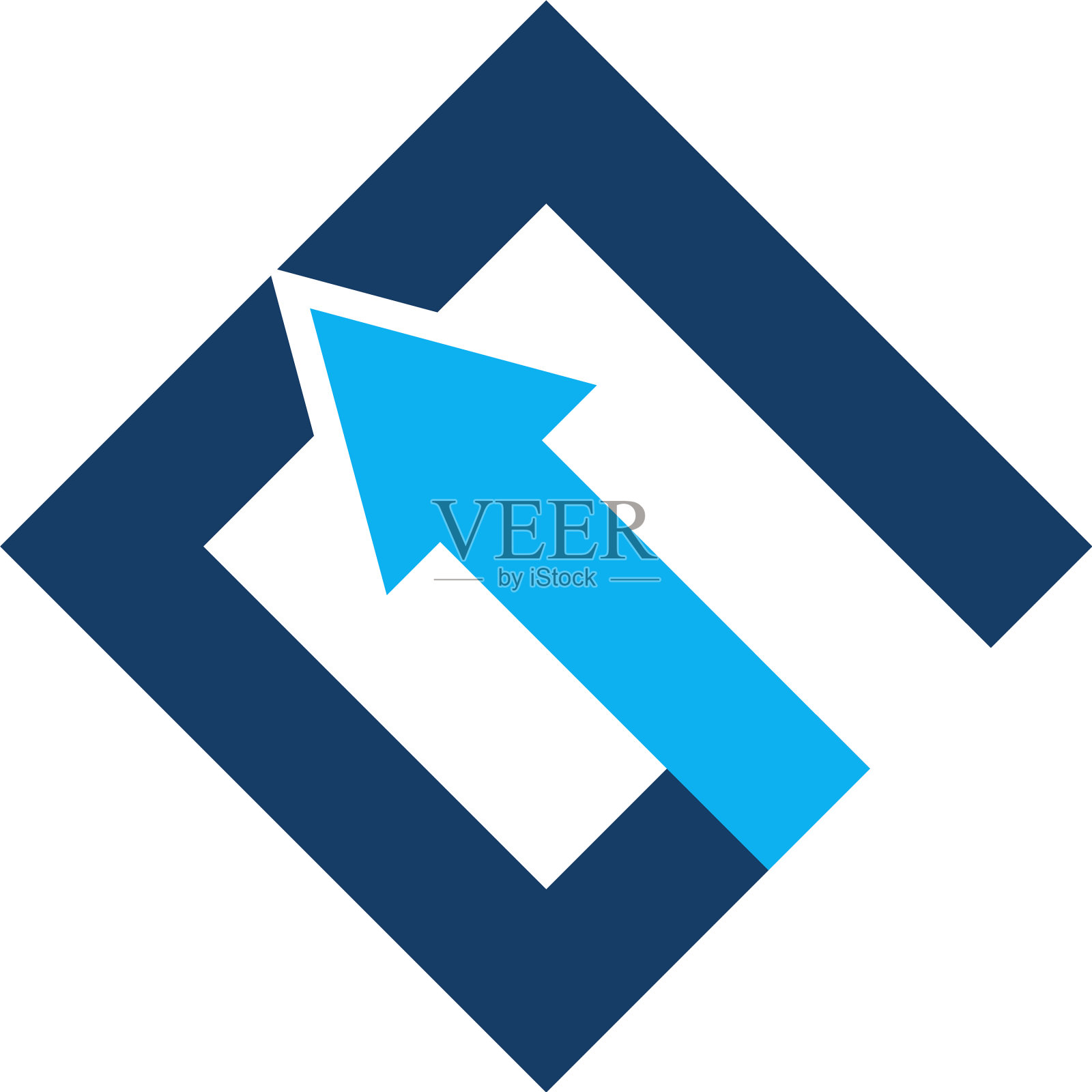 字母g向上箭头图标素材