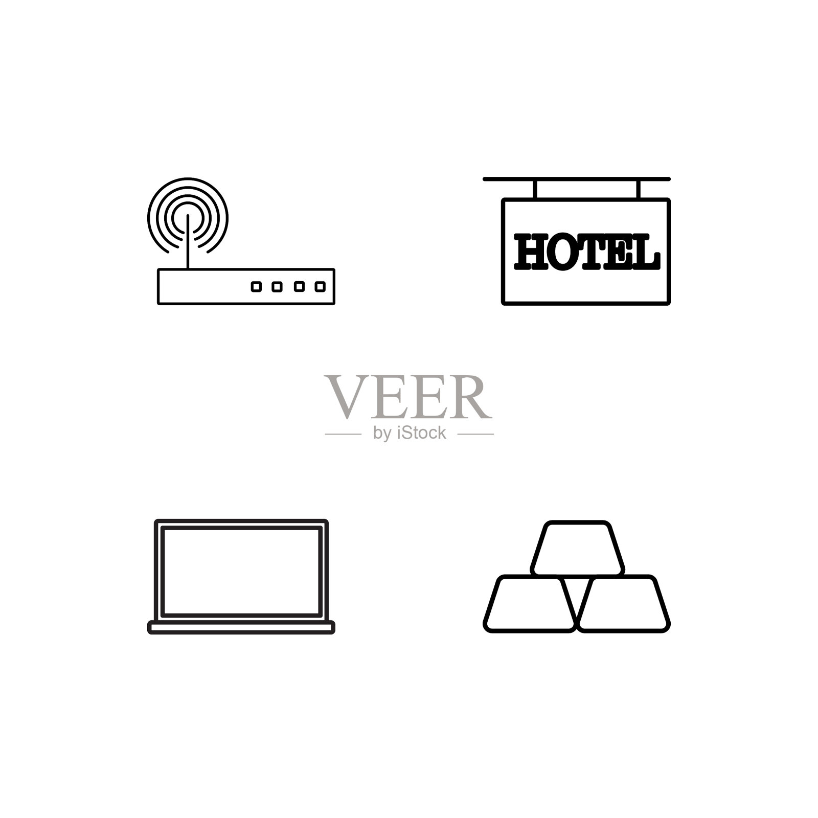 业务简单概述图标集图标素材