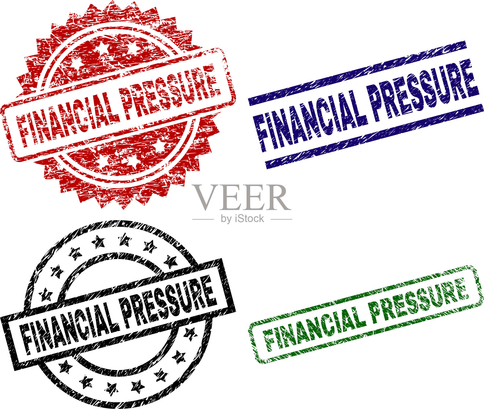 刻有纹理的金融压力印章印章插画图片素材