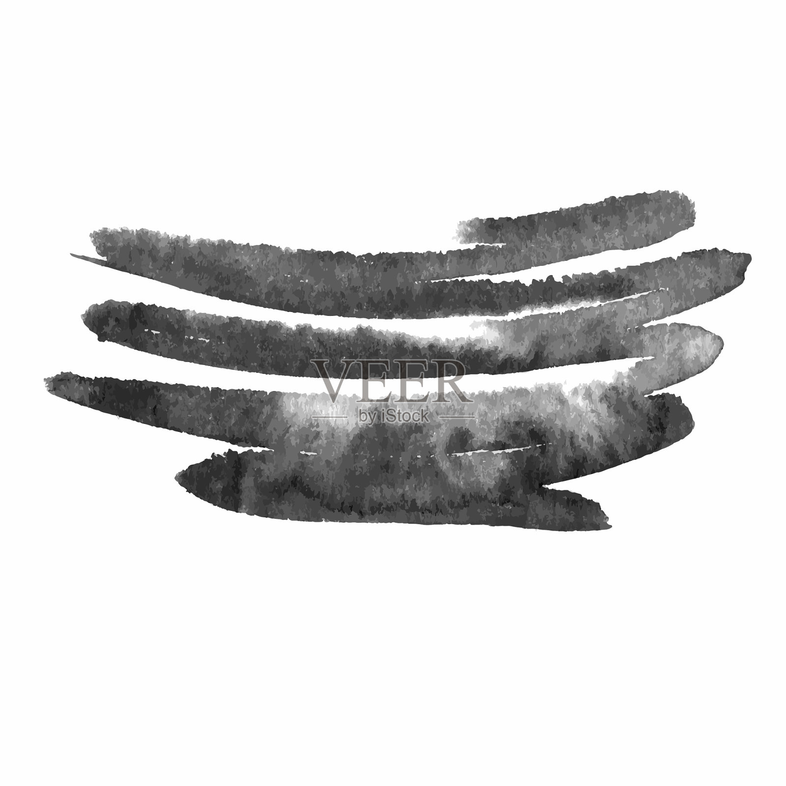 Grunge笔触设置插画图片素材