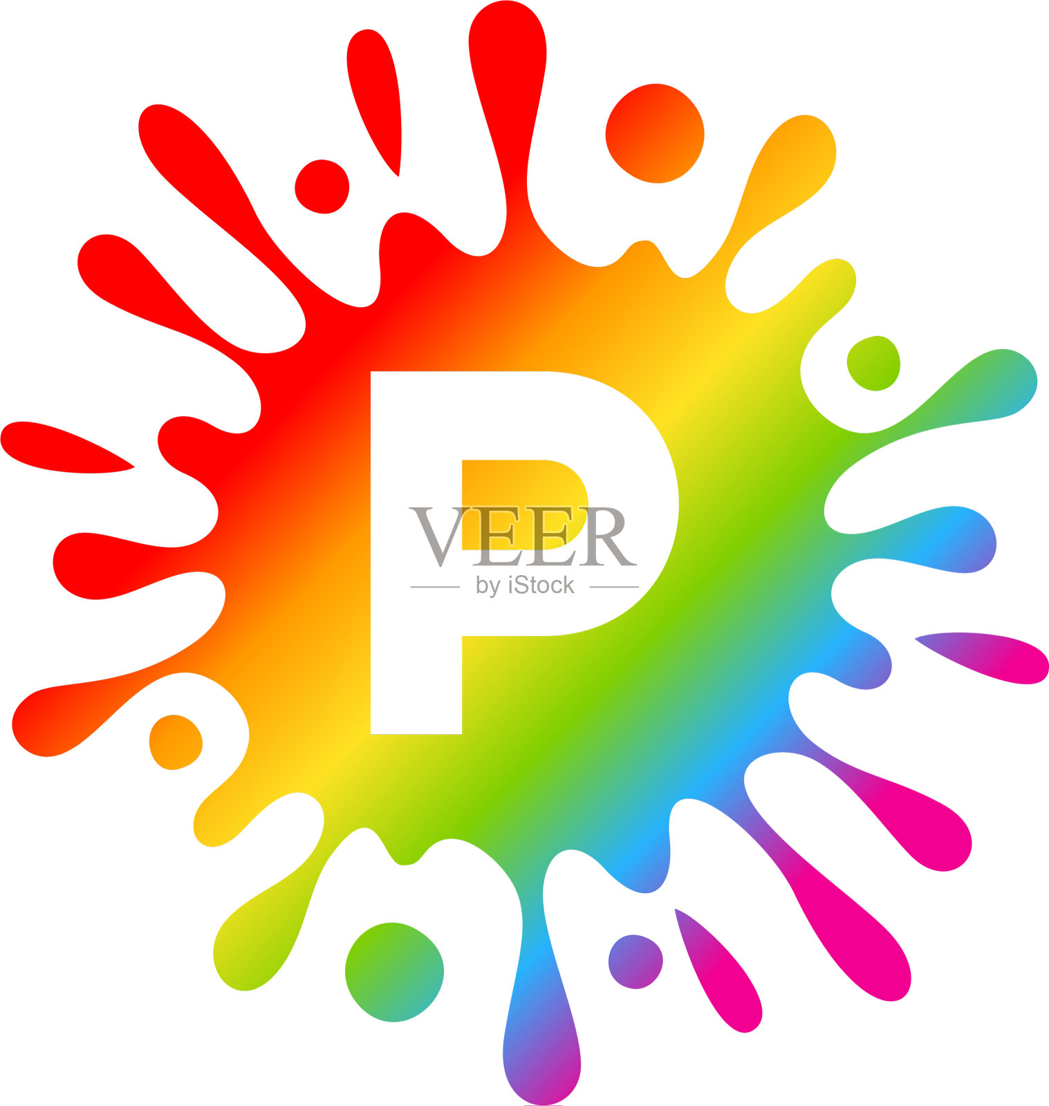 字母飞溅标志图标设计设计元素图片