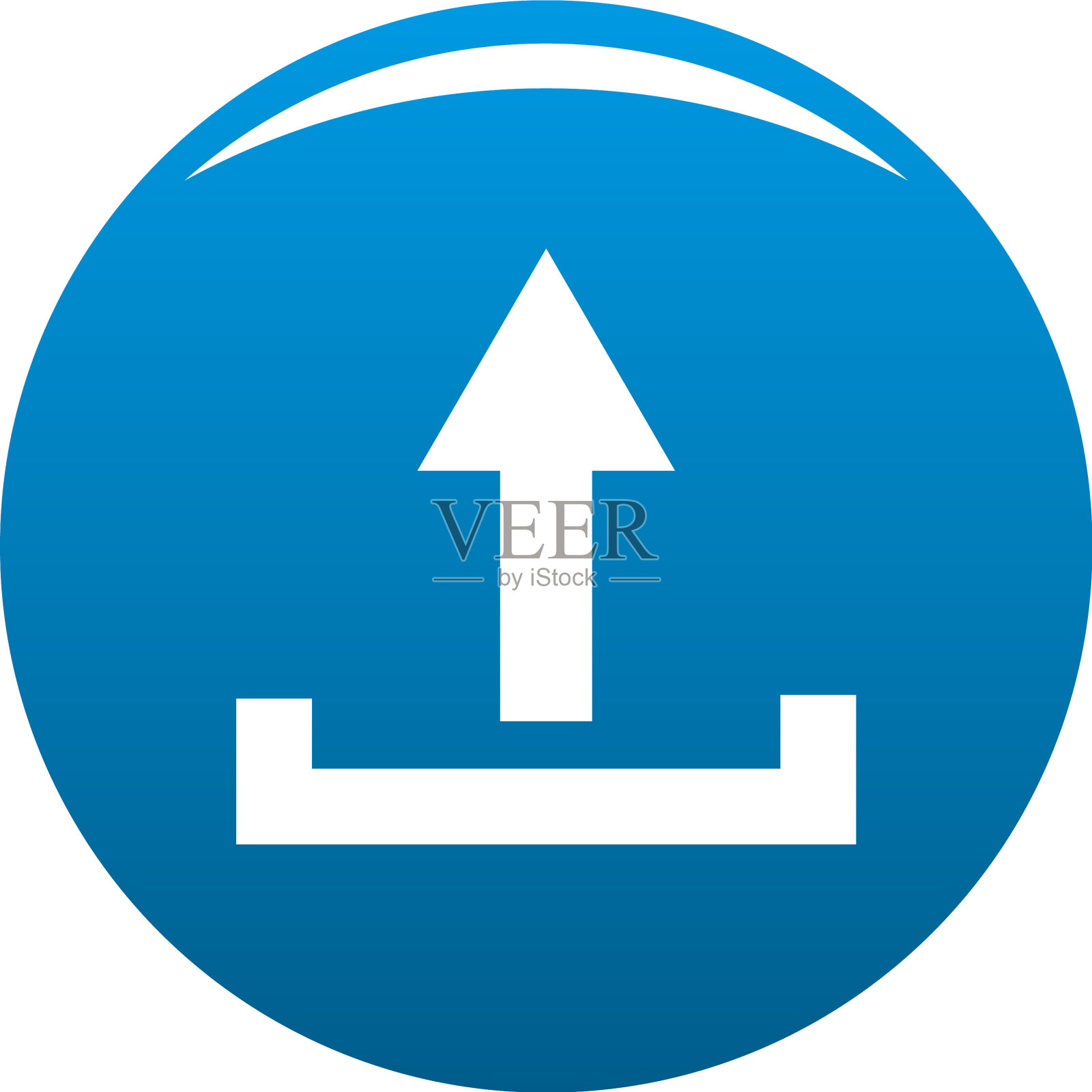 上传图标蓝色图标素材