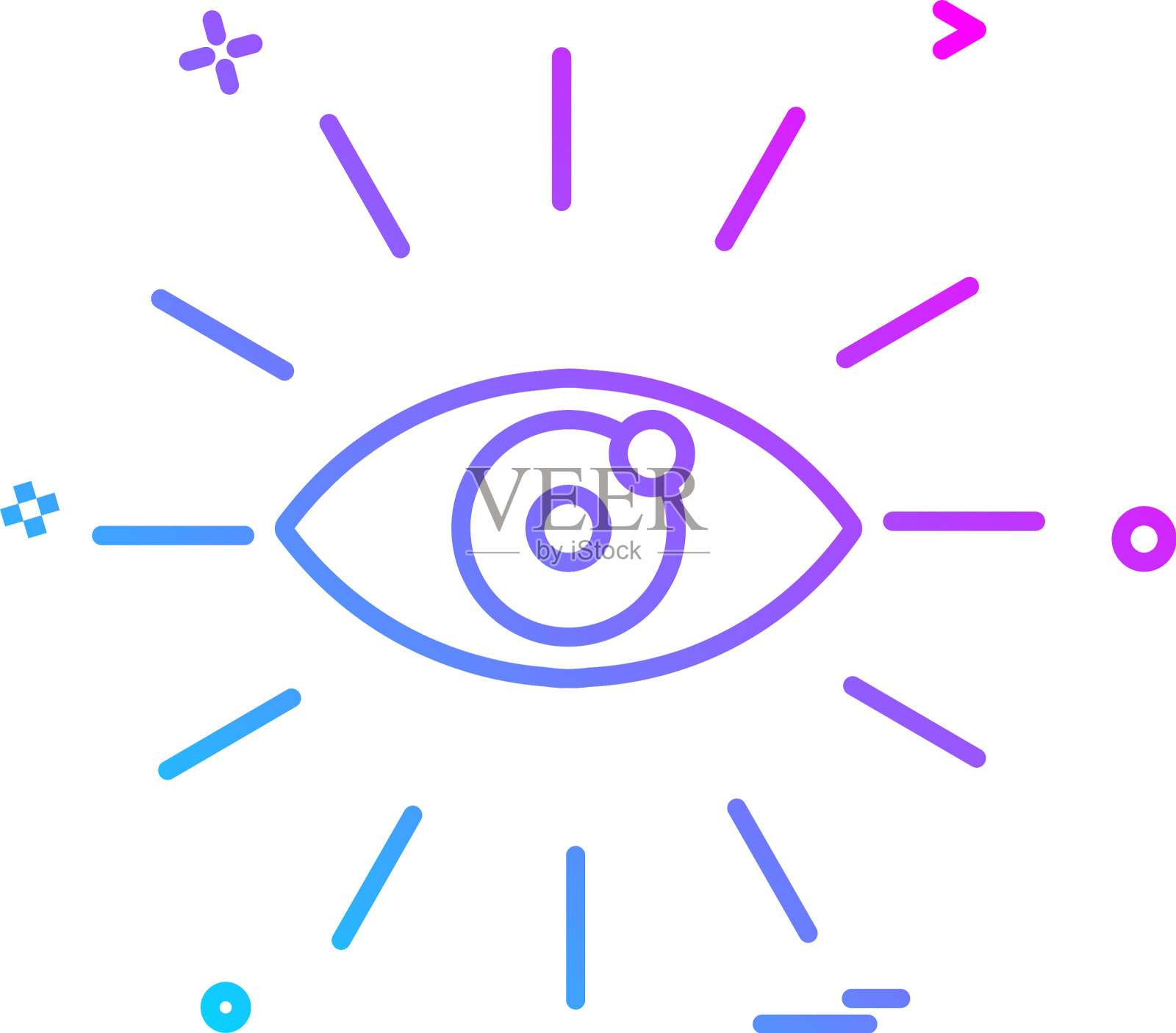 眼睛图标设计插画图片素材