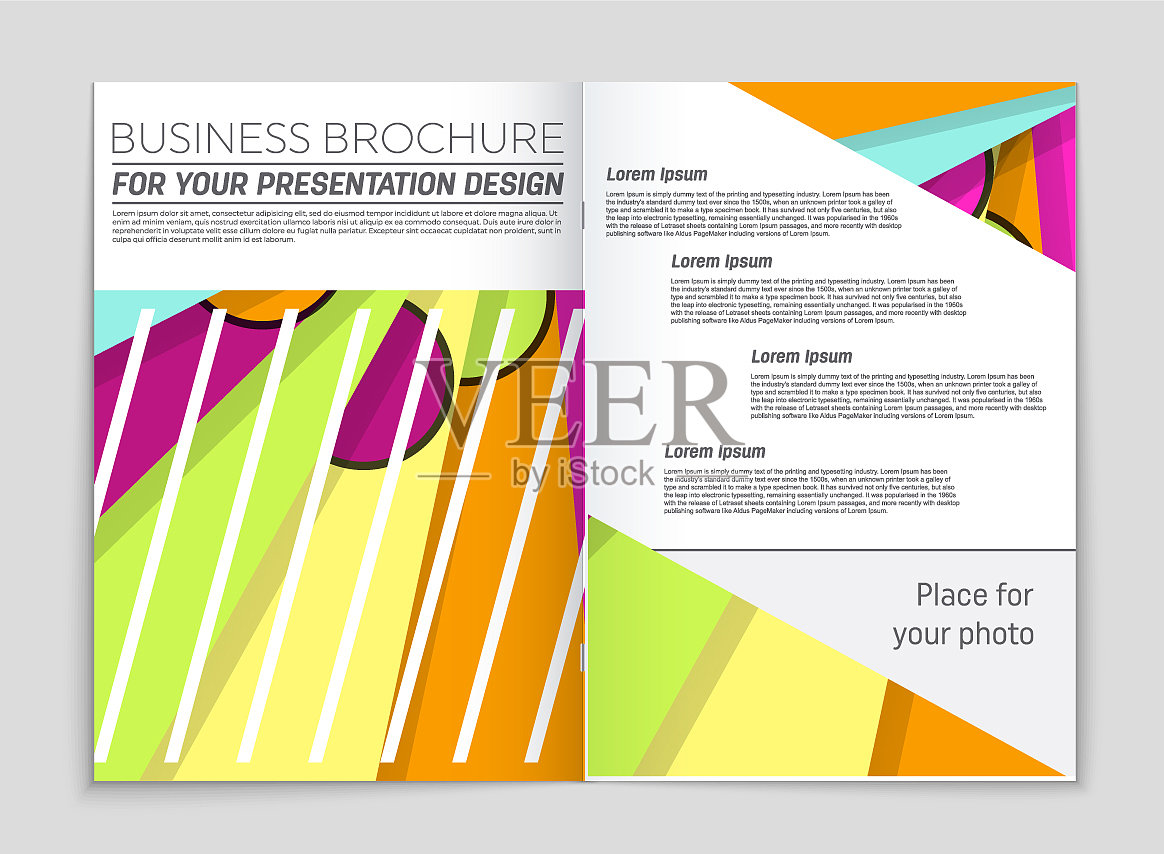 抽象布局的艺术背景设置插画图片素材