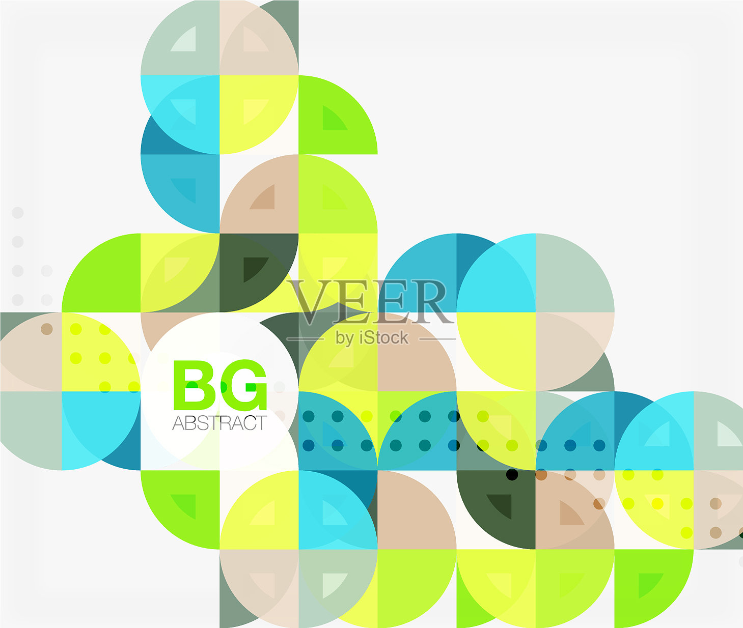 几何圆抽象背景插画图片素材