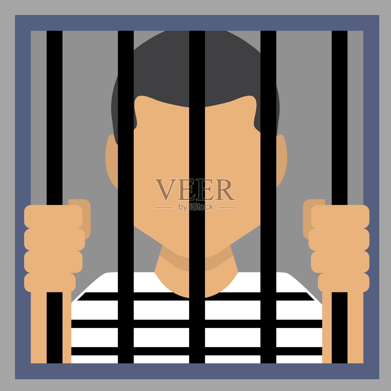 从窗户往外看插画图片素材