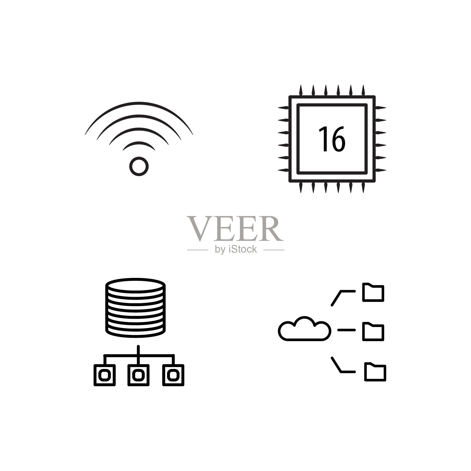 网页简单概述图标集图标素材