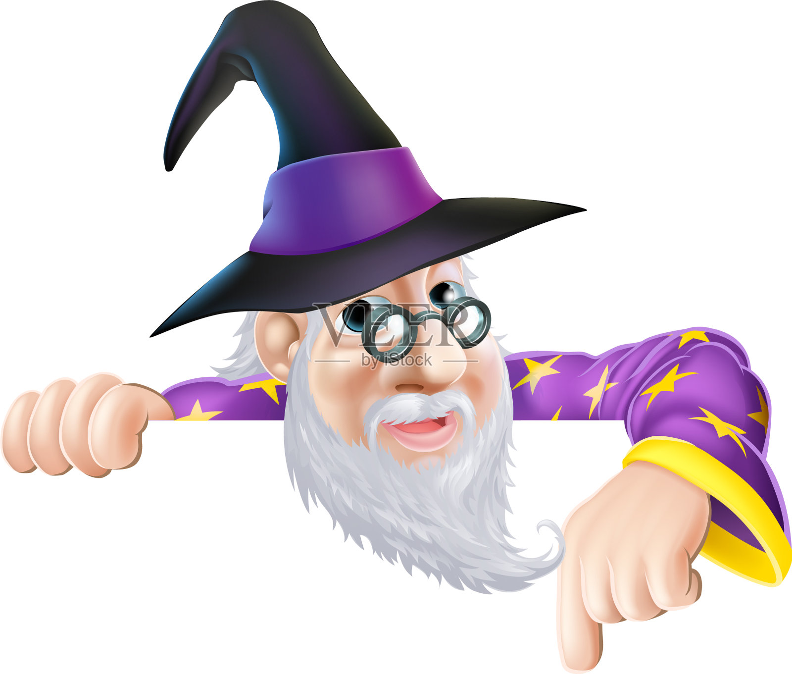 巫师偷看过指示牌设计元素图片