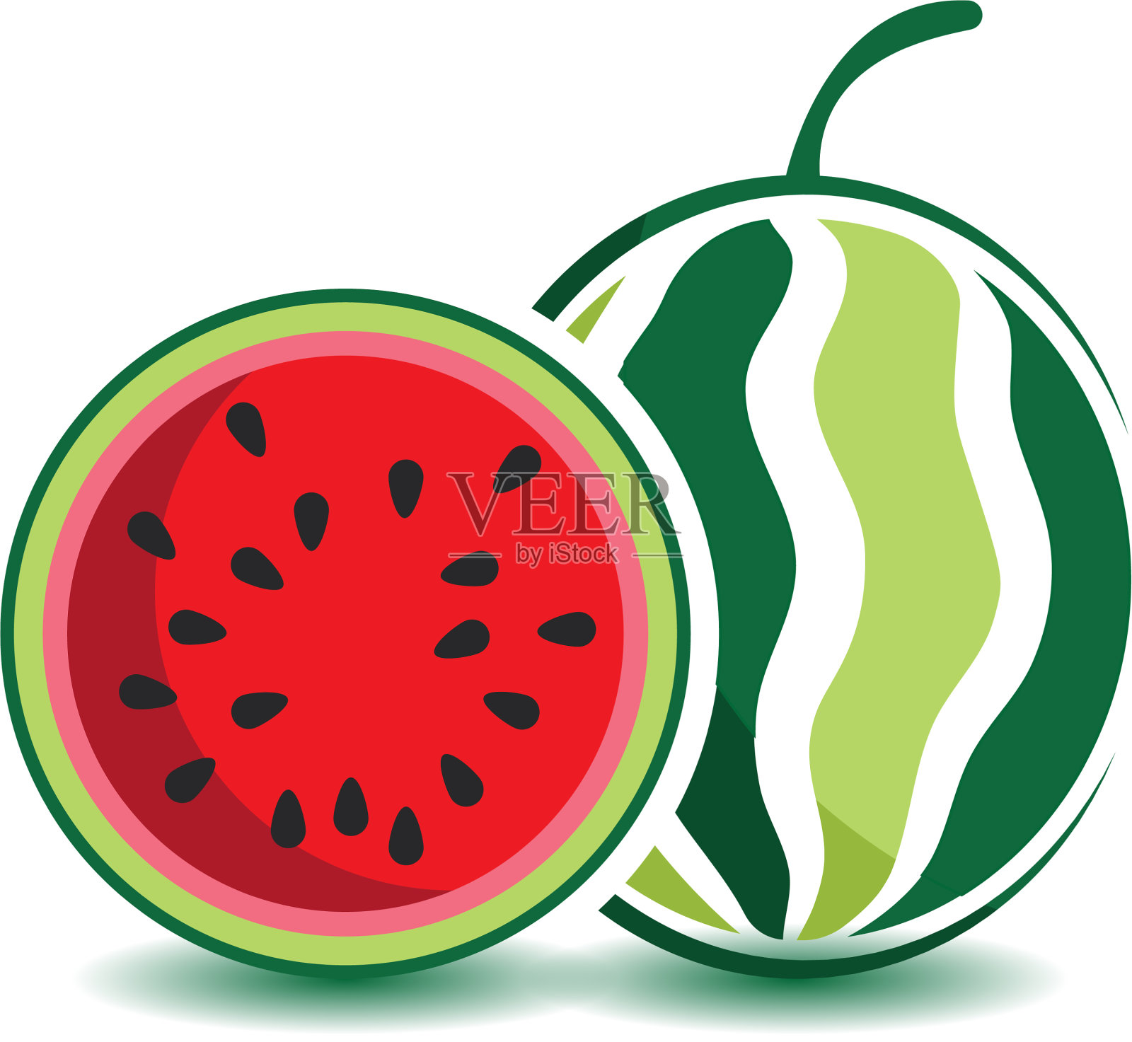 西瓜图标预展设计元素图片