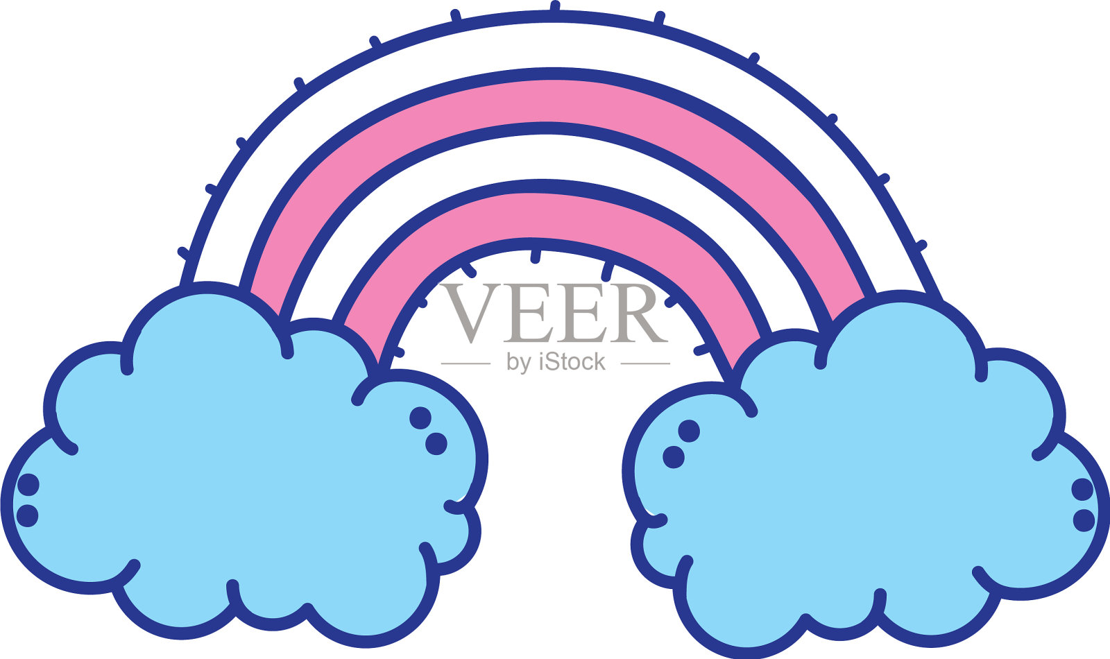 孤立的彩虹设计设计元素图片