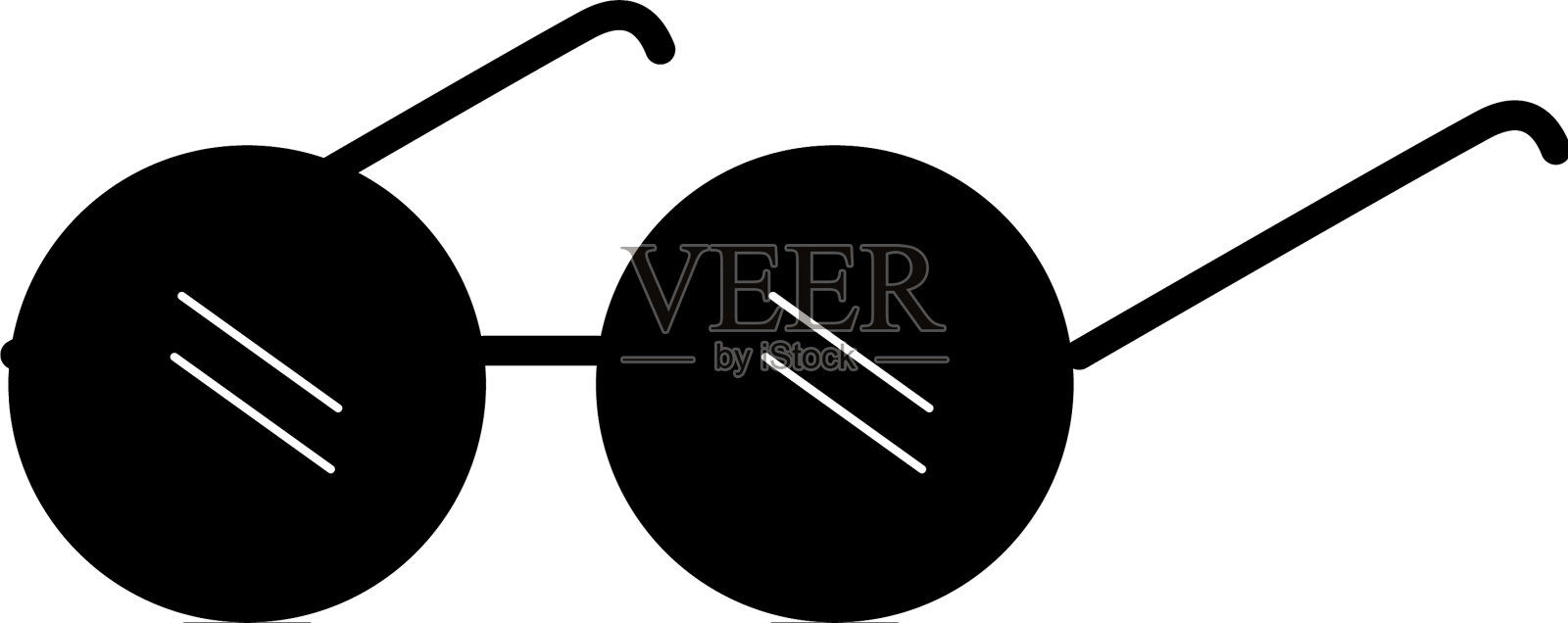 老年眼镜孤立图标设计元素图片