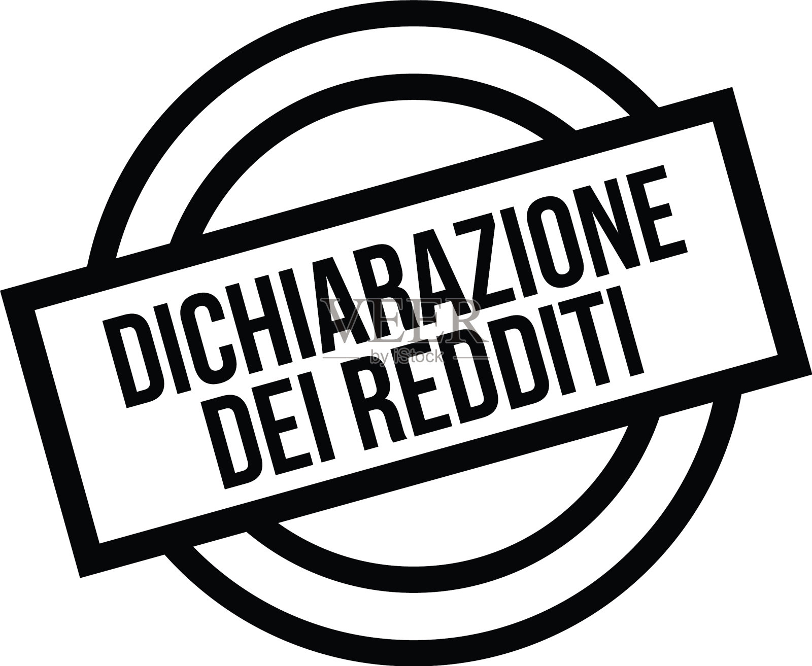 意大利文报税邮票设计元素图片