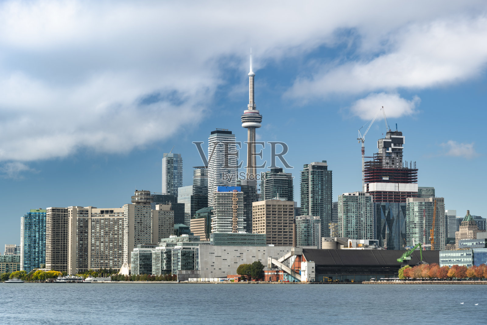 加拿大安大略省多伦多市中心城市天际线照片摄影图片