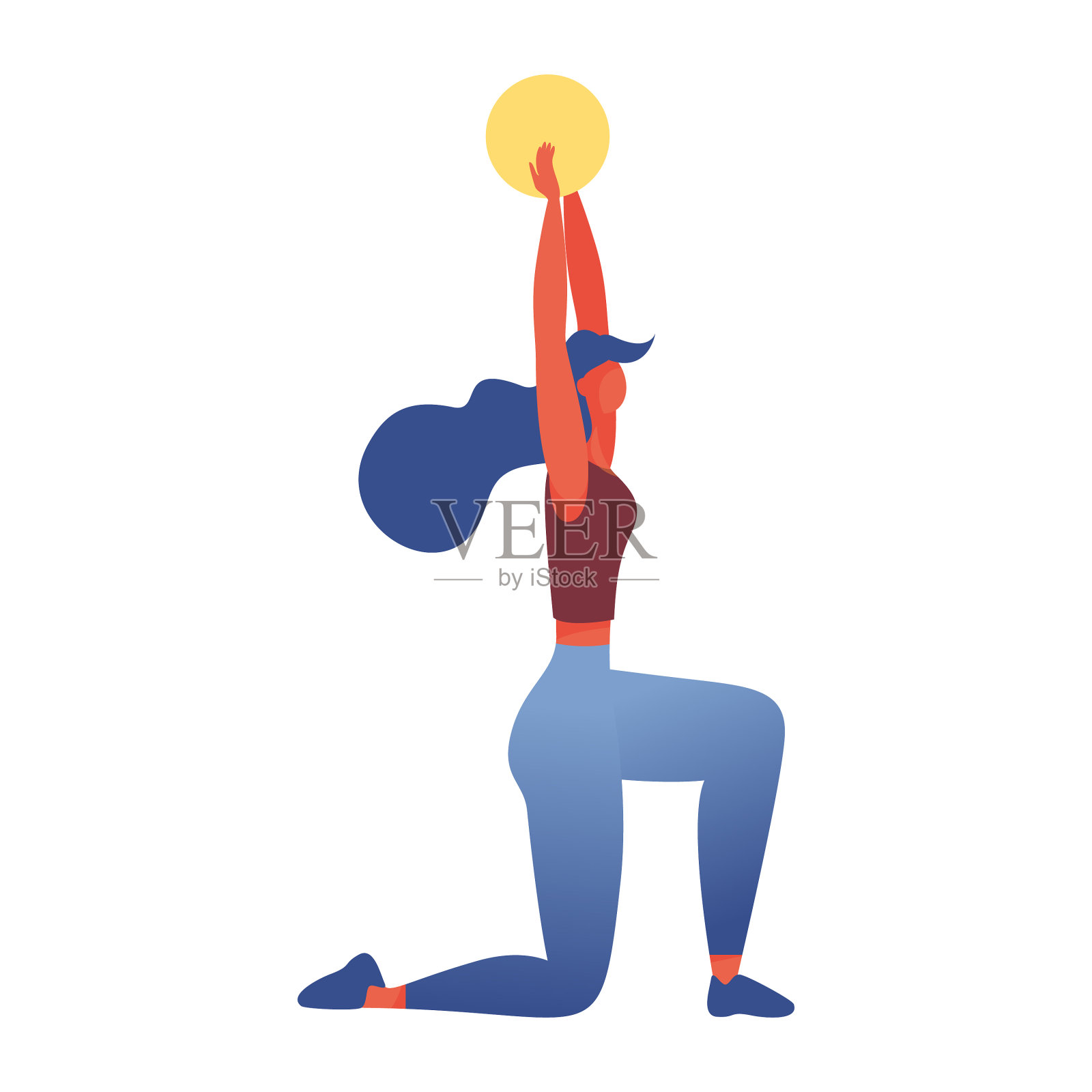 孤立在白色背景运动设计元素图片