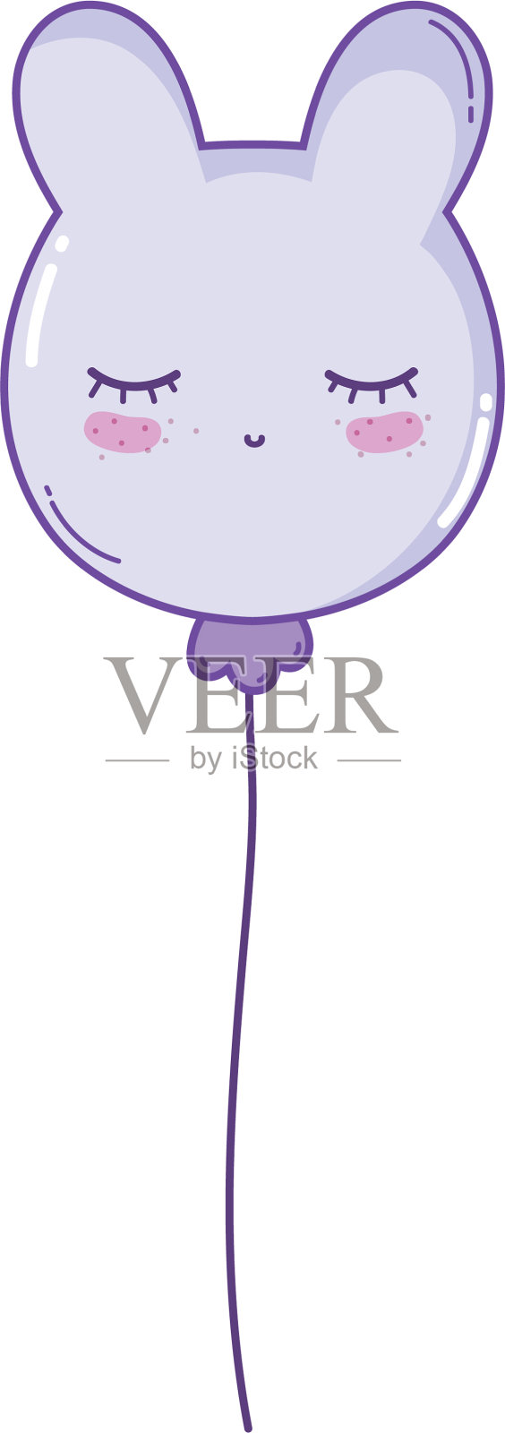 气球动物形状的设计元素图片