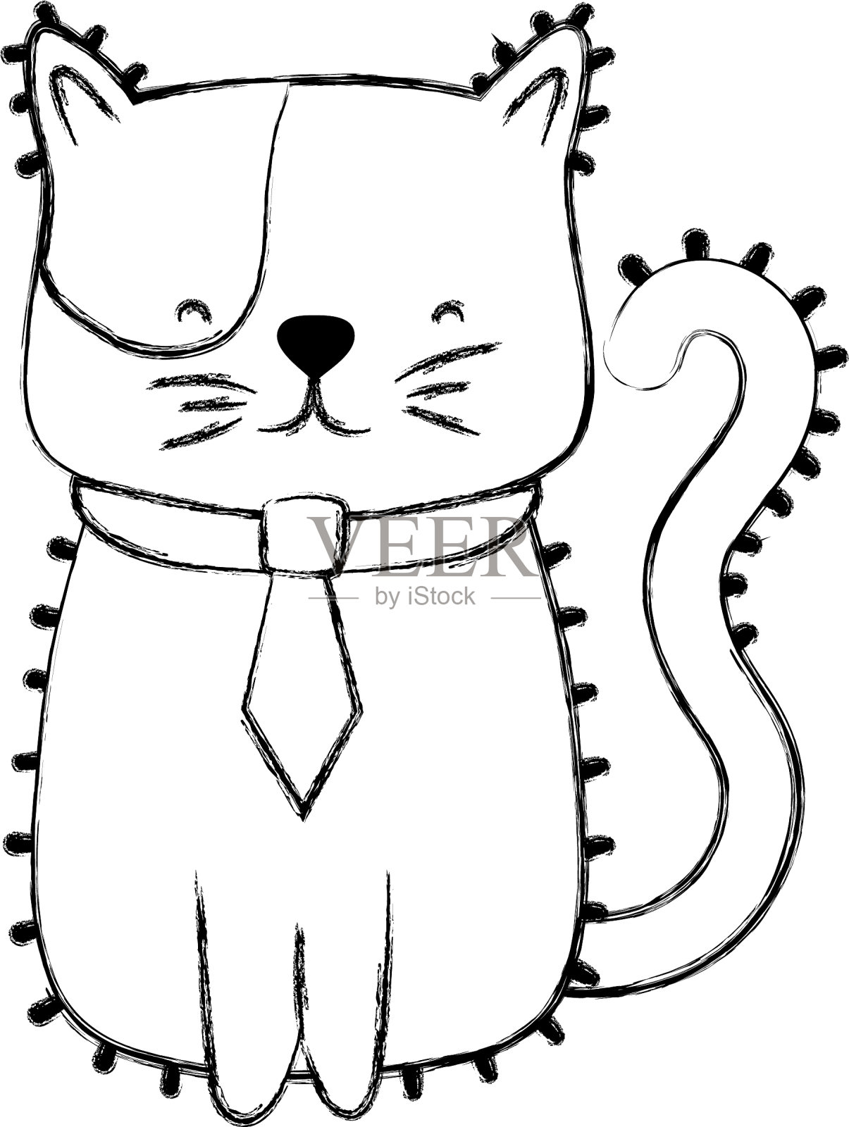 孤立的猫设计设计元素图片