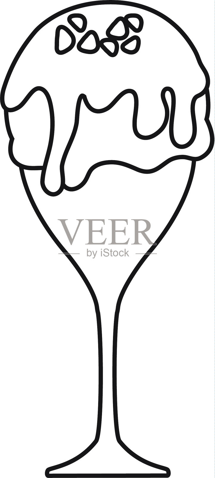 玻璃冰淇淋设计元素图片