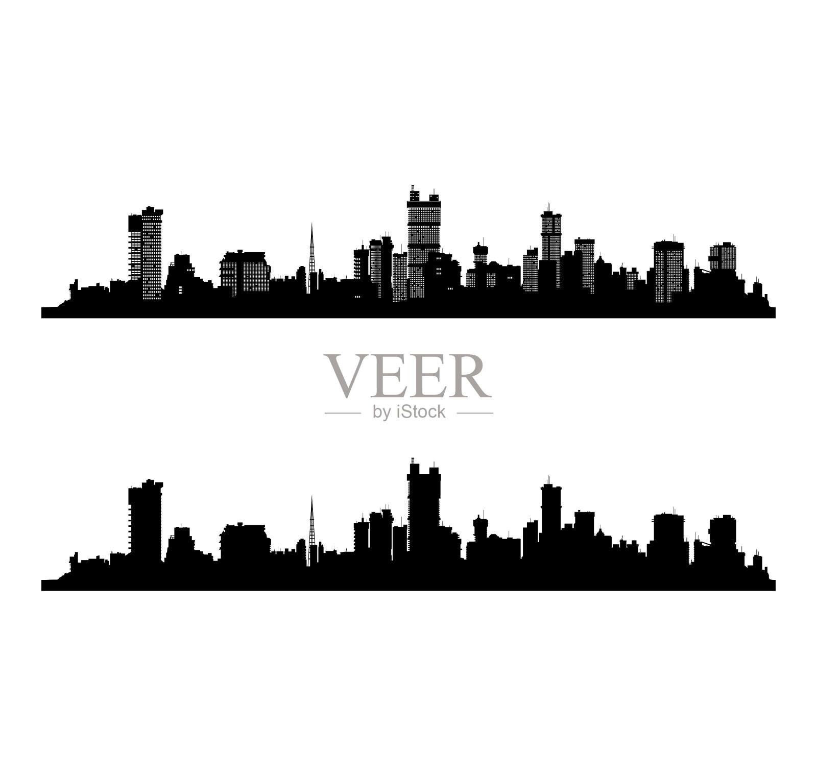 城市景观插画图片素材