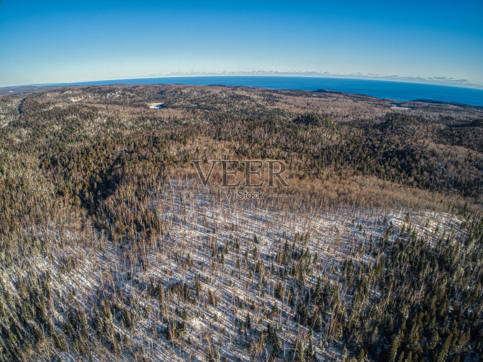 明尼苏达北部的乔治·h·克罗斯比曼尼托州立公园照片摄影图片