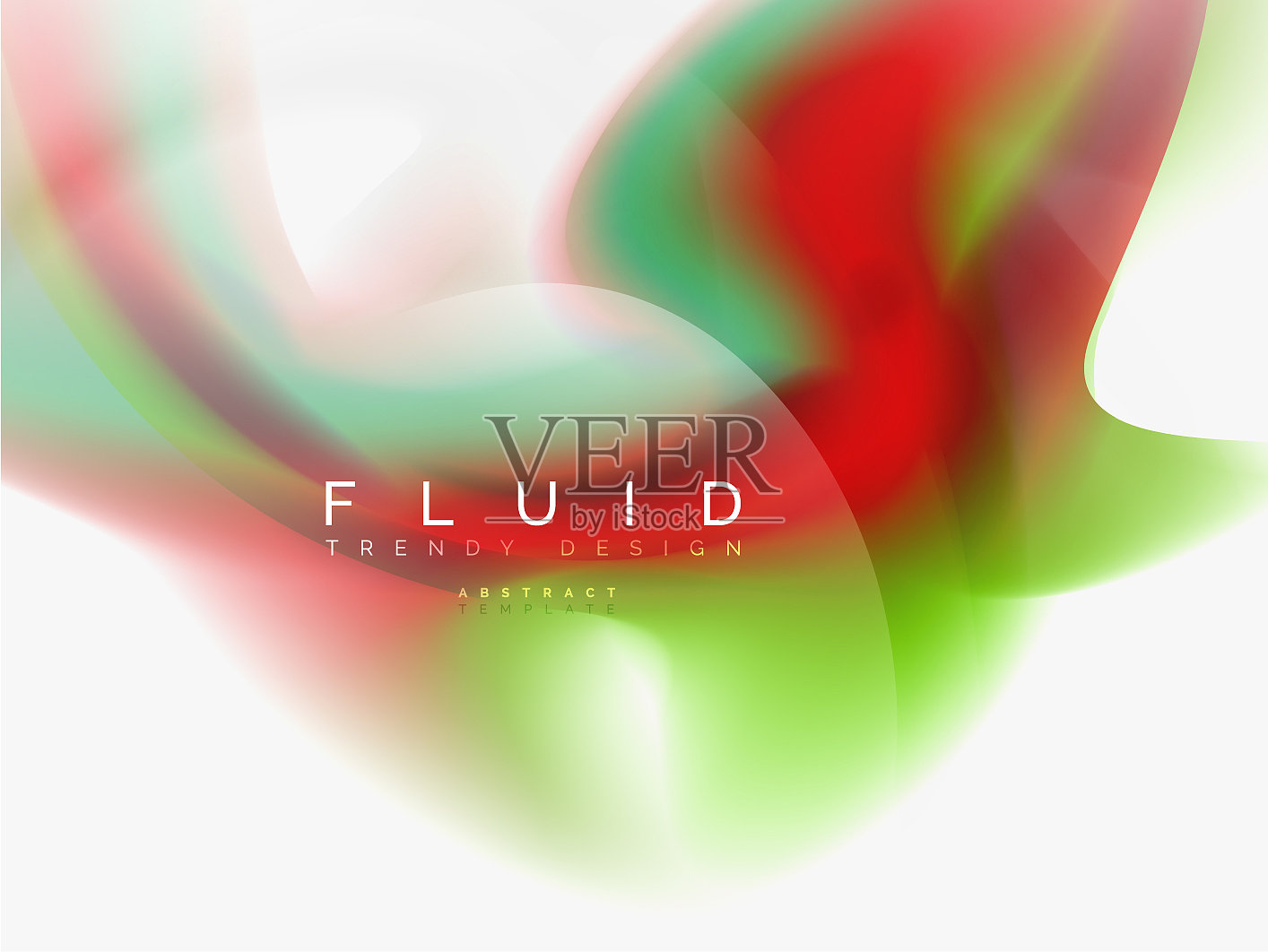 背景抽象-液体颜色波流插画图片素材