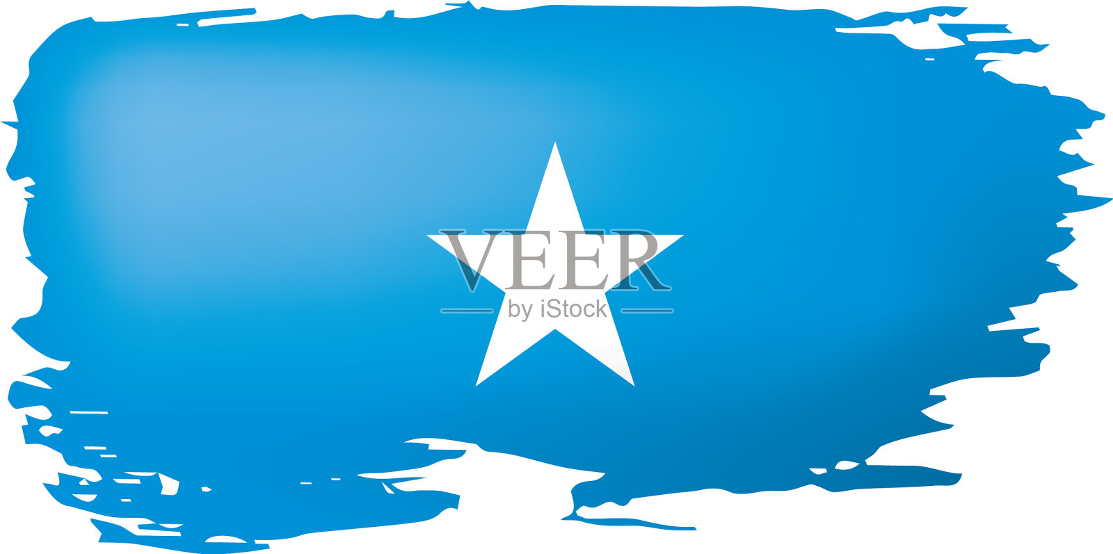 一面白色的索马里国旗设计元素图片