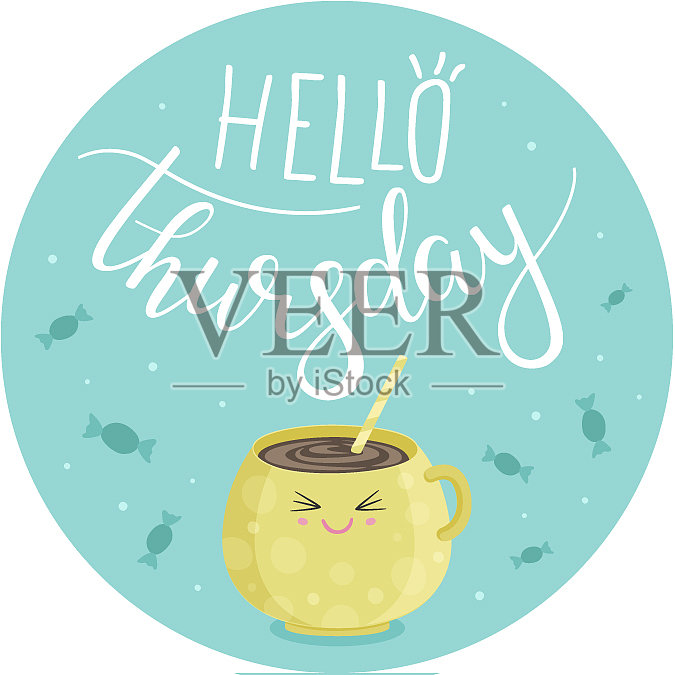 你好,周四设计元素图片