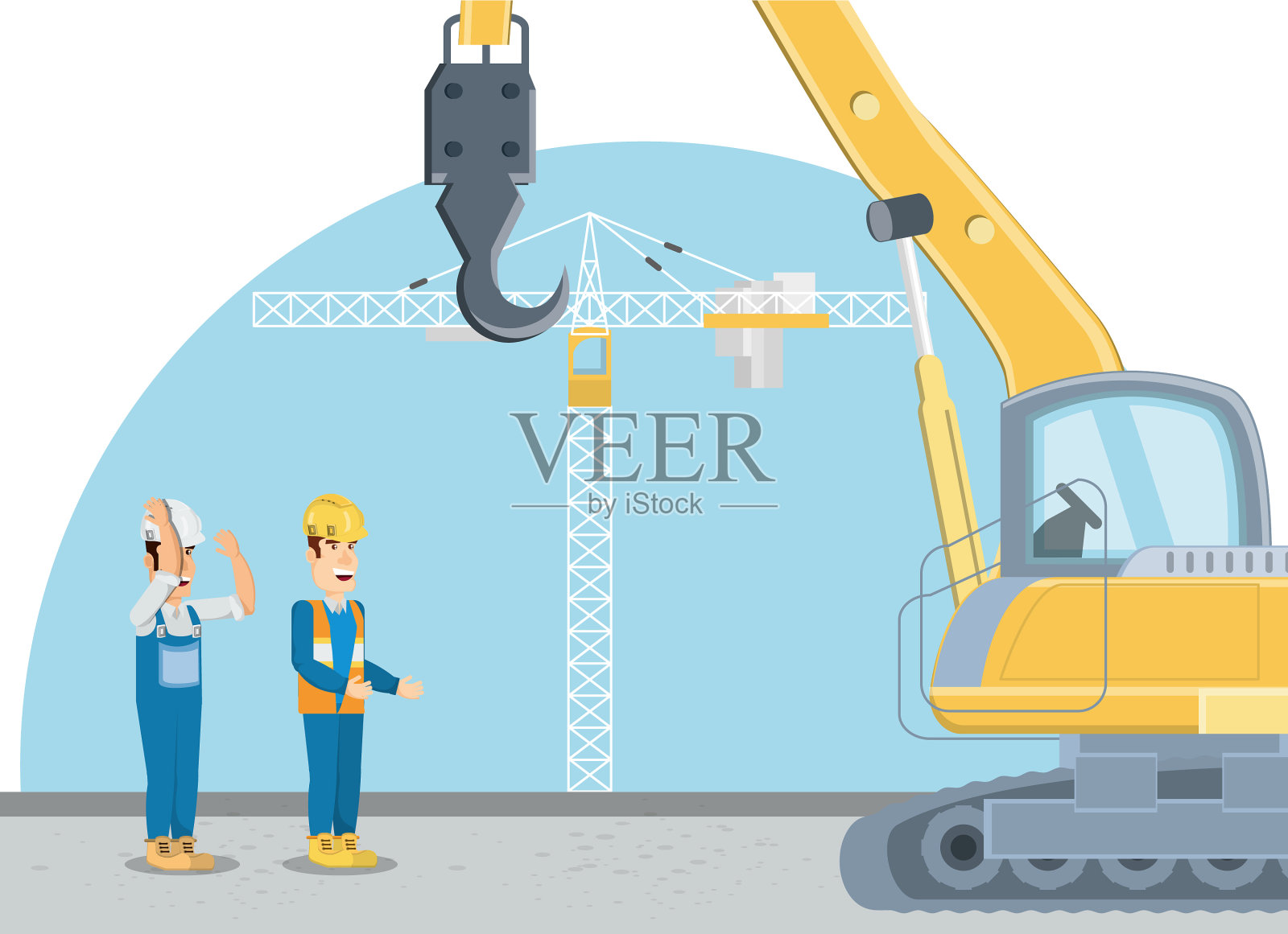 施工设计插画图片素材