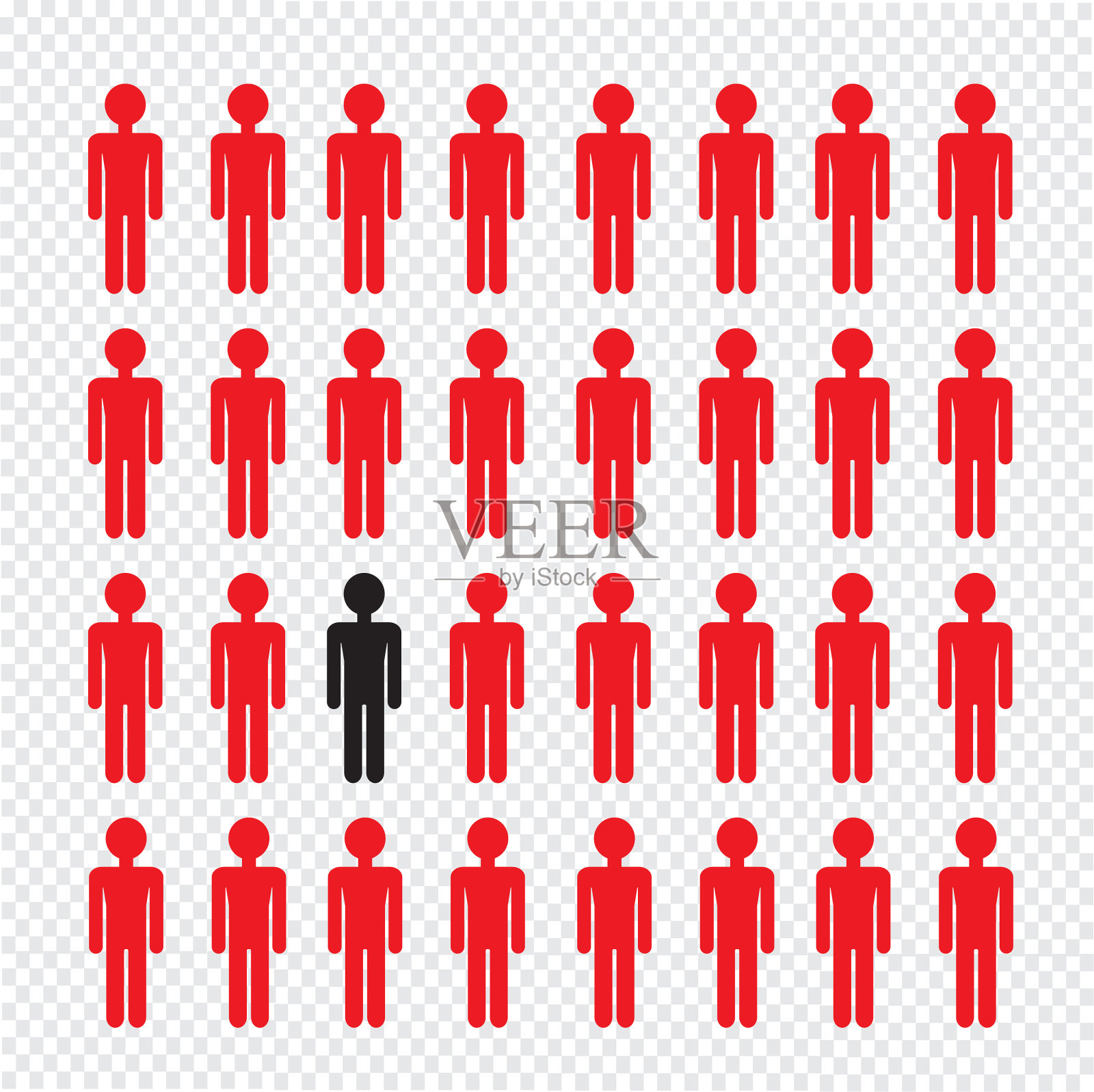 人们认为不同的设计插画图片素材