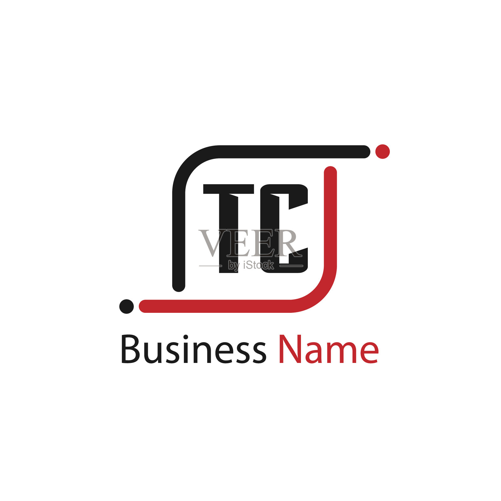 首字母tc标志模板设计插画图片素材