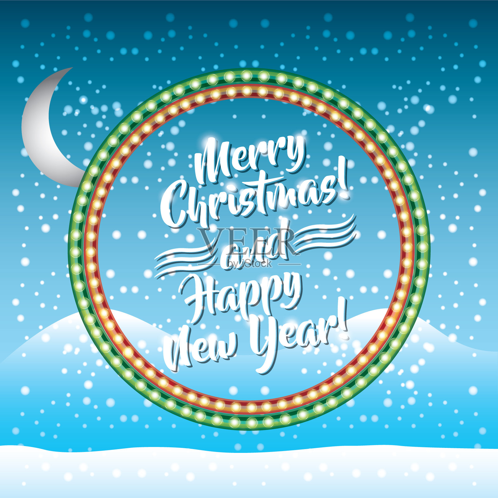 圣诞快乐设计插画图片素材