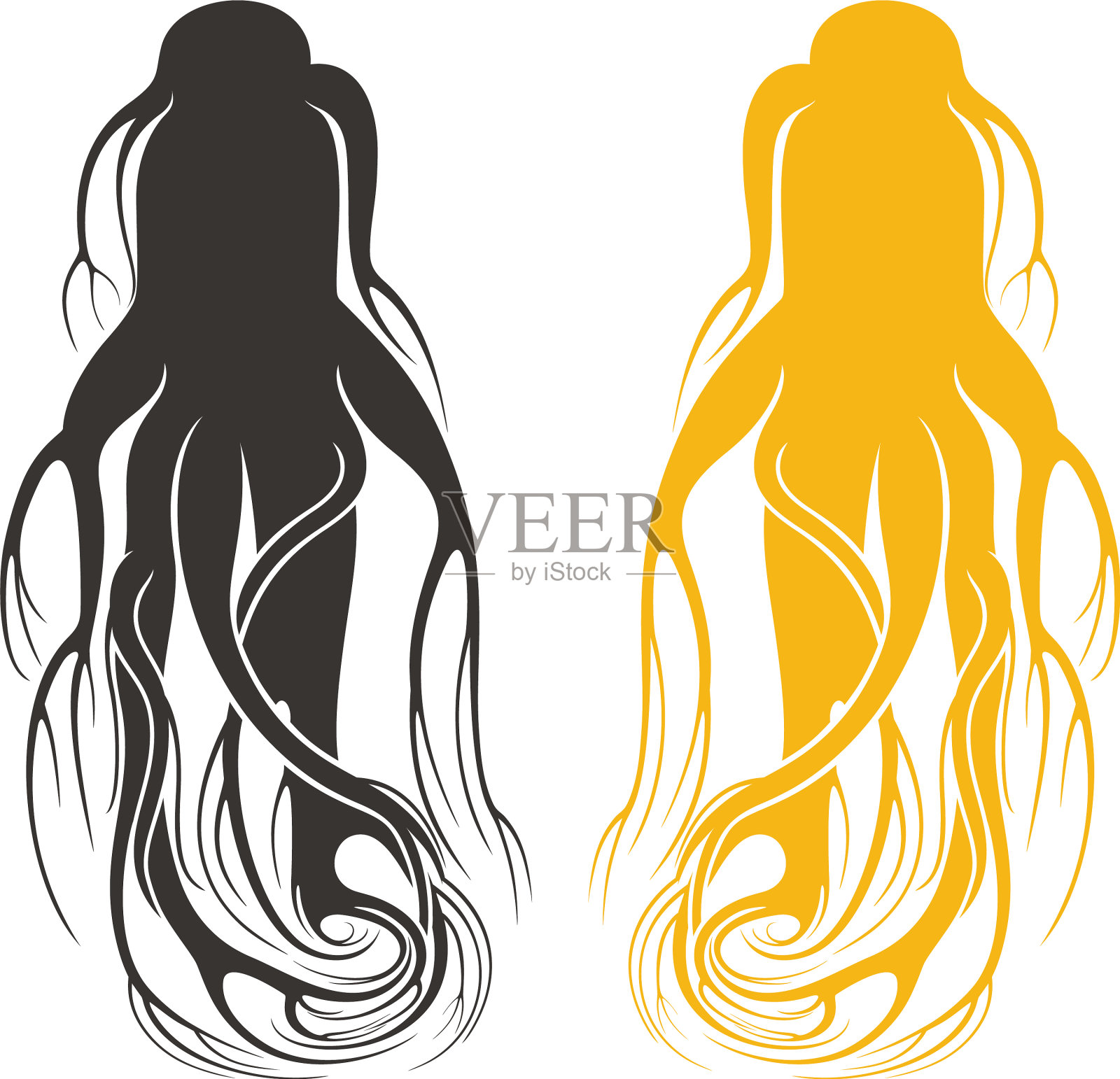 人参插画图片素材