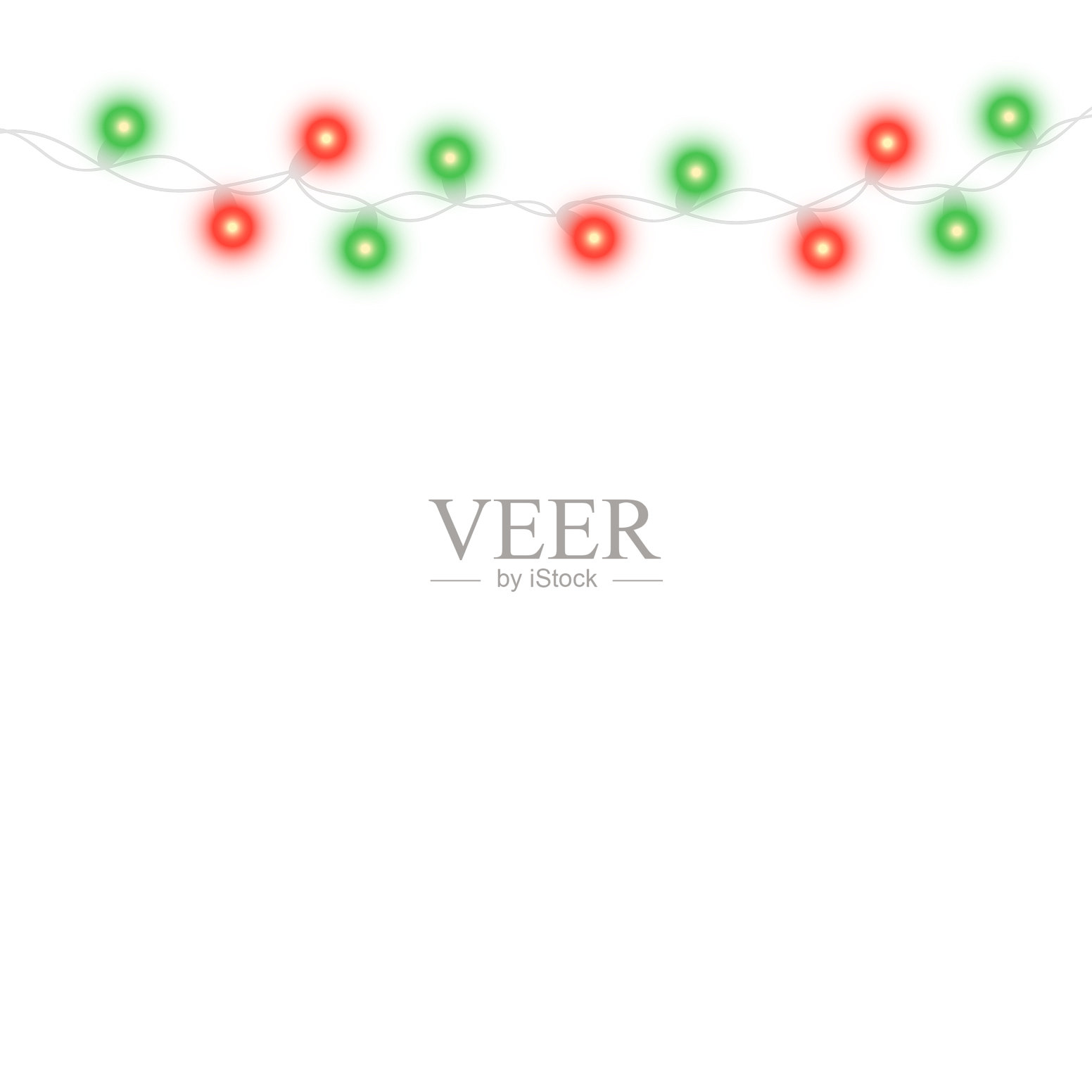 串轻花环和文本空间插画图片素材