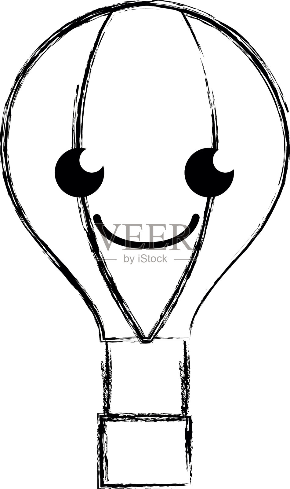 图快乐的气球卡哇伊卡通设计元素图片