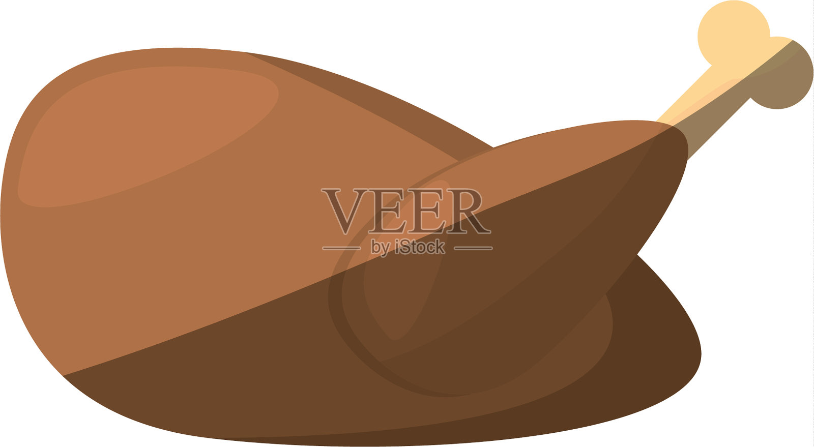 烤鸡食影设计元素图片