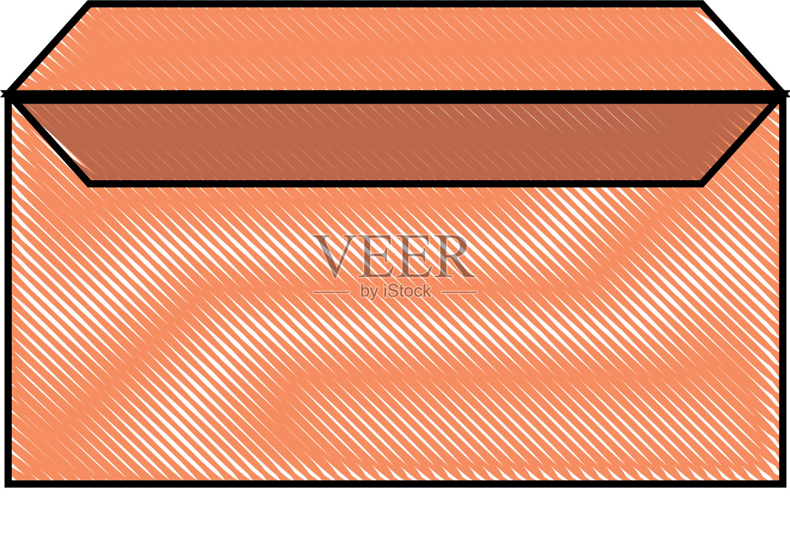 信封橙色设计元素图片